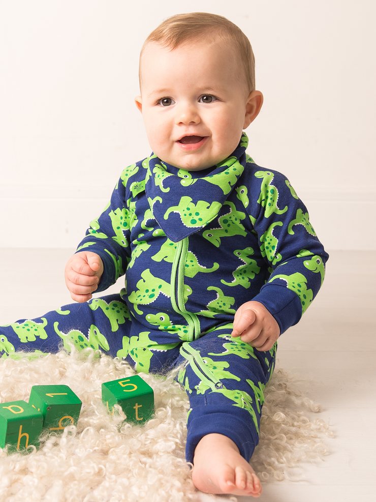 Maple the Dino Zip-Up Romper