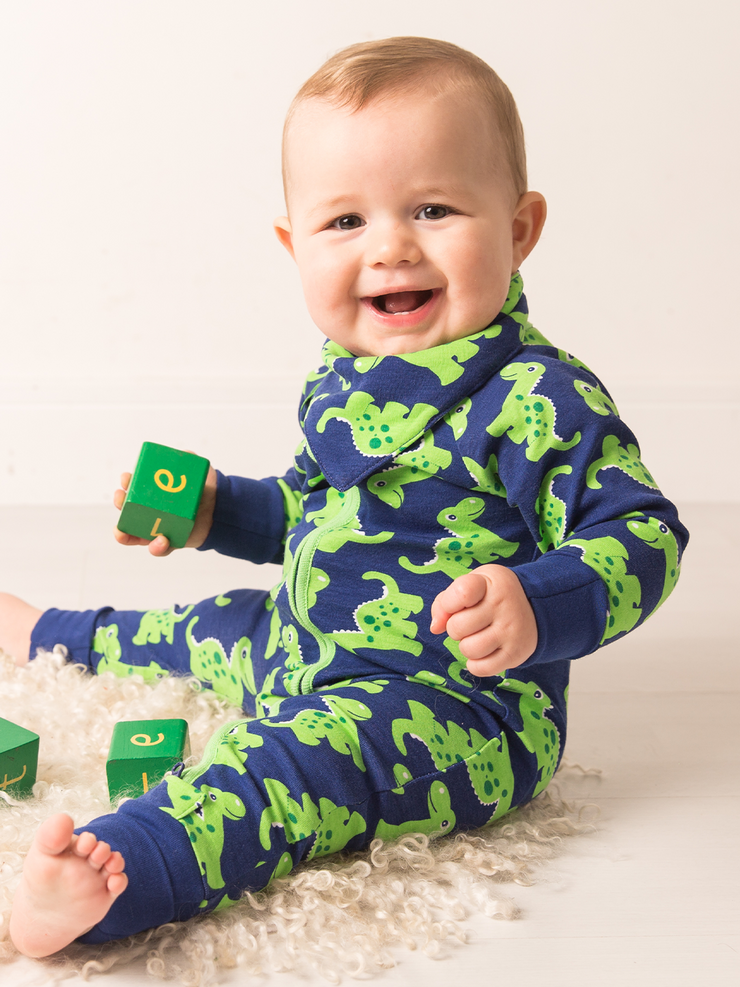 Maple the Dino Zip-Up Romper