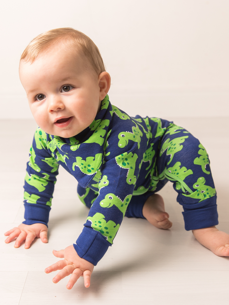 Maple the Dino Zip-Up Romper