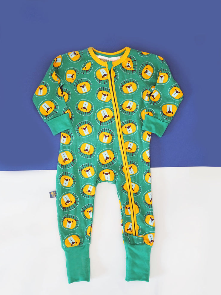 Frankie The Lion Zip-Up Romper