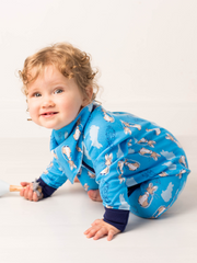 Peter Rabbit Navy Zip-Up Romper