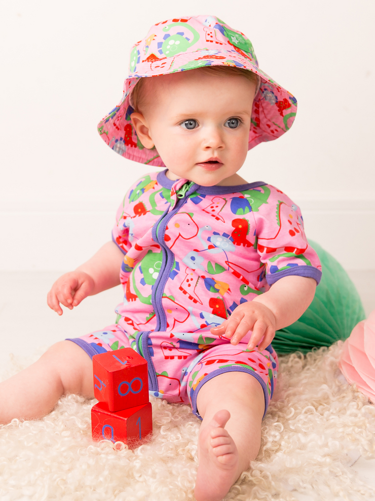 Bright Dino Zip-Up Romper Blade & Rose UK