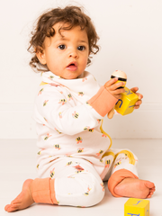 Honey Bee Zip-Up Romper