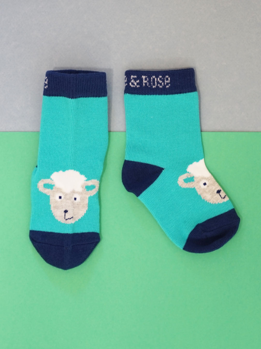 Blue Sheep Animal Socks